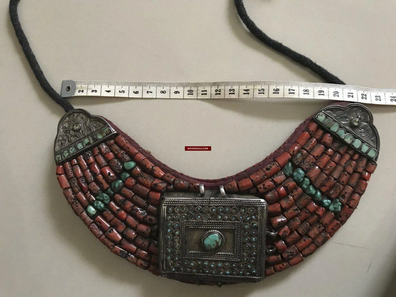 1279 SOLD Old Ladakh Heirloom Jewelry with Coral