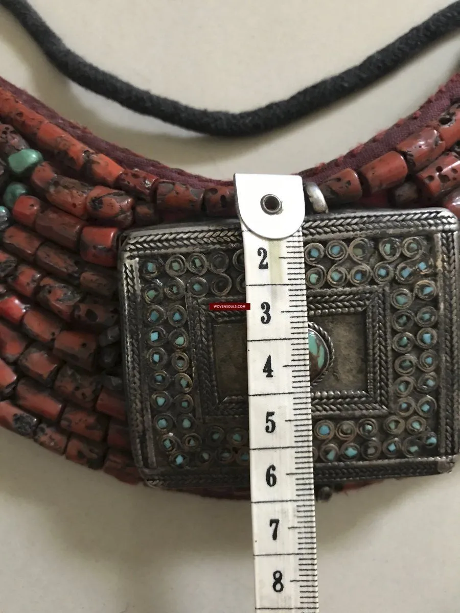 1279 SOLD Old Ladakh Heirloom Jewelry with Coral