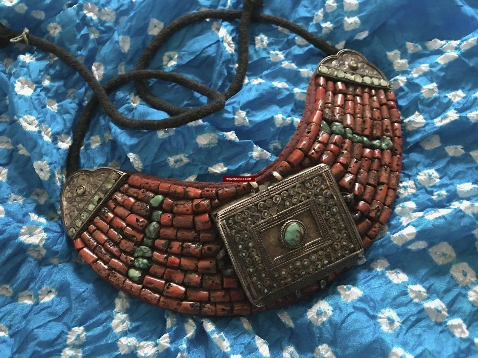 1279 SOLD Old Ladakh Heirloom Jewelry with Coral