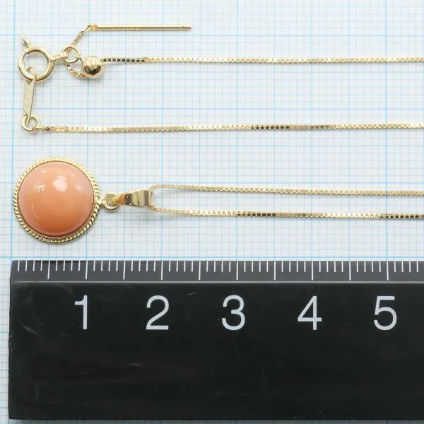 18K Yellow Gold Coral Necklace