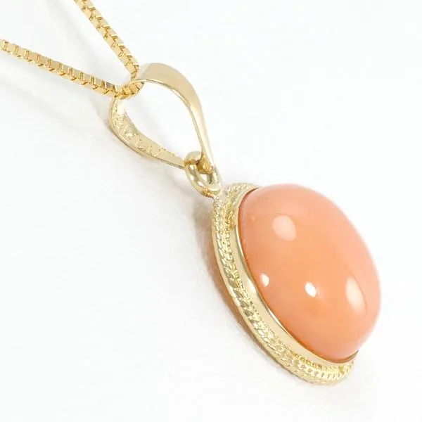18K Yellow Gold Coral Necklace