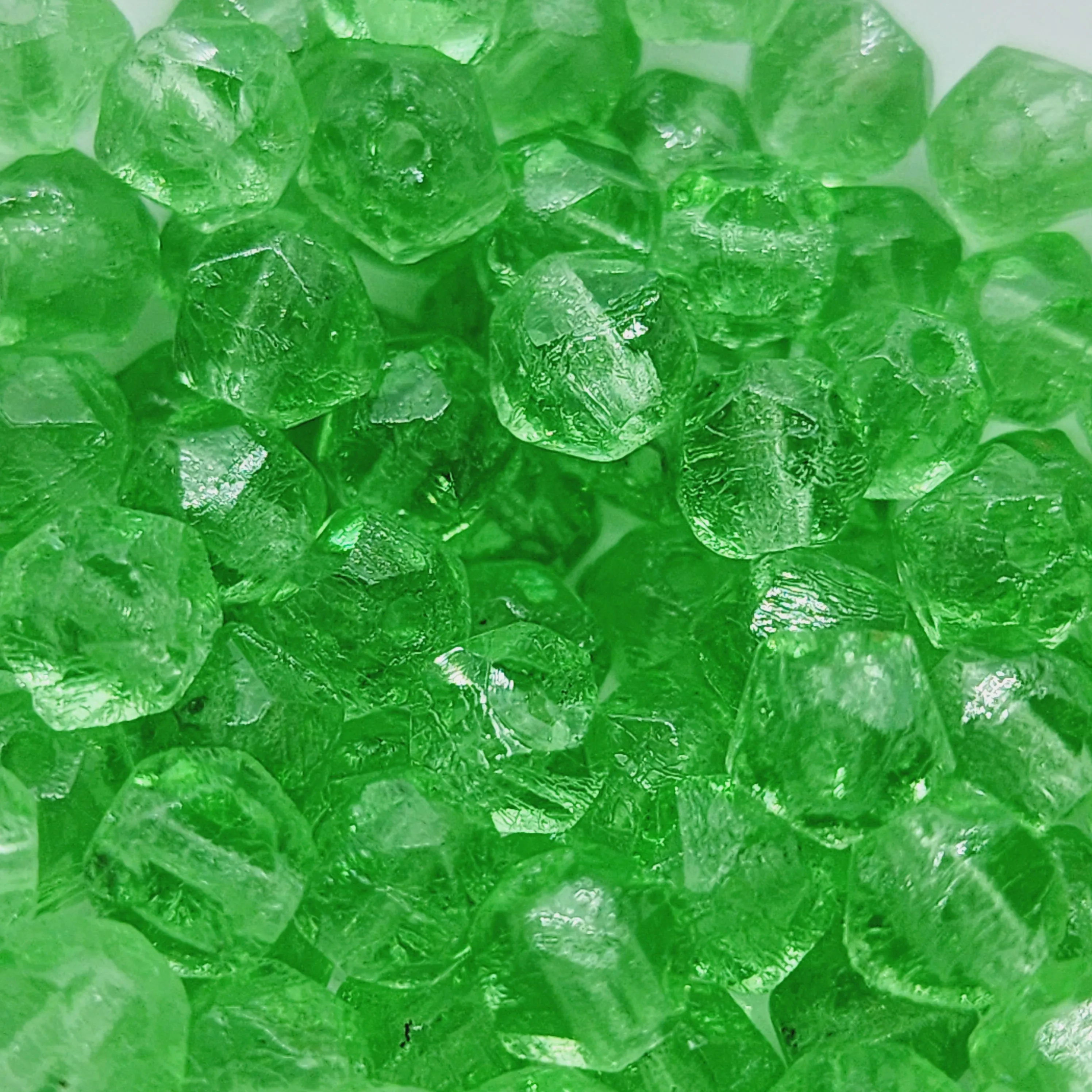 6mm Facet Round Czech Glass Beads (25) - Peridot