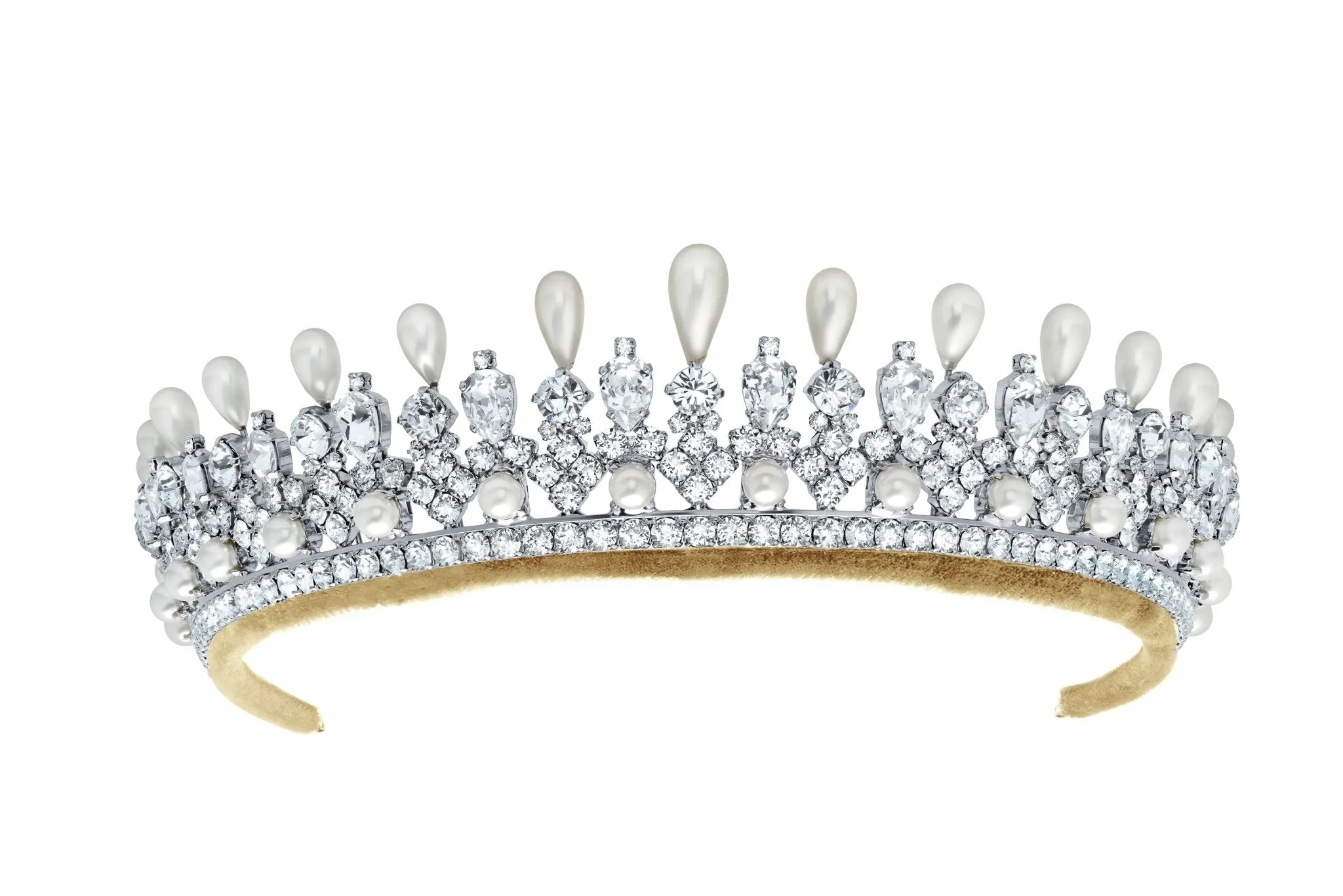 Andrew Prince by Crislu Pearl and Crystal Pear Tiara