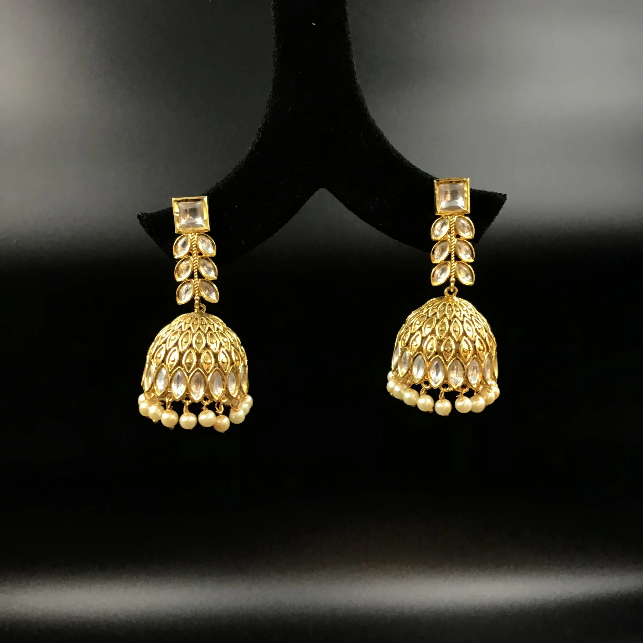 Antique Gold Finish Designer Bridal Kundan Choker Set 6494-1225