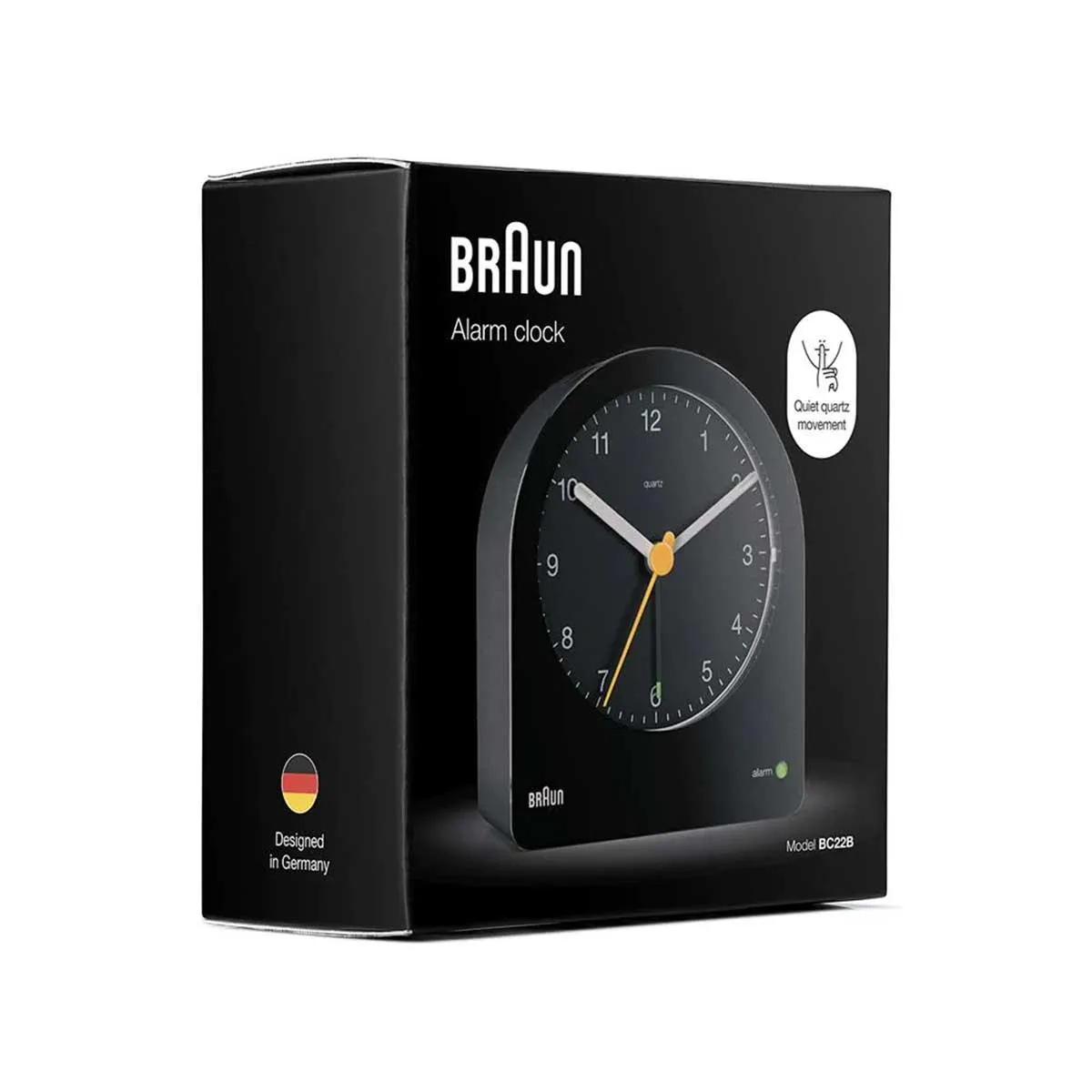 Braun Classic Analogue Alarm Clock BC22B
