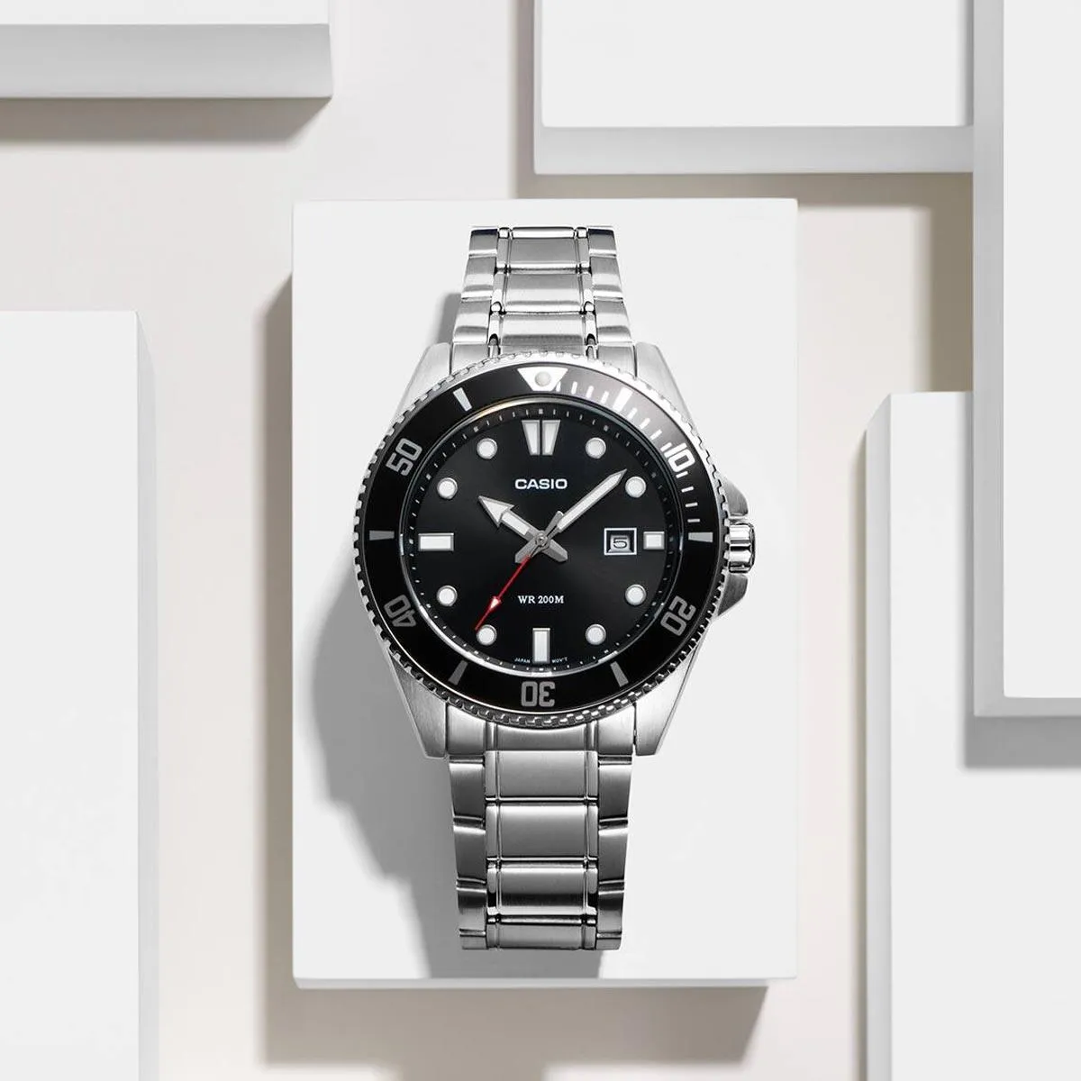 Casio Metal Analog Watch MDV-107D-1A1V