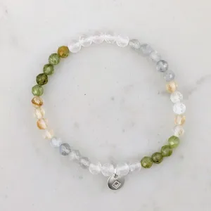 Children's Celebrate Friendship Bracelet, Golden Hues - 4mm Faceted