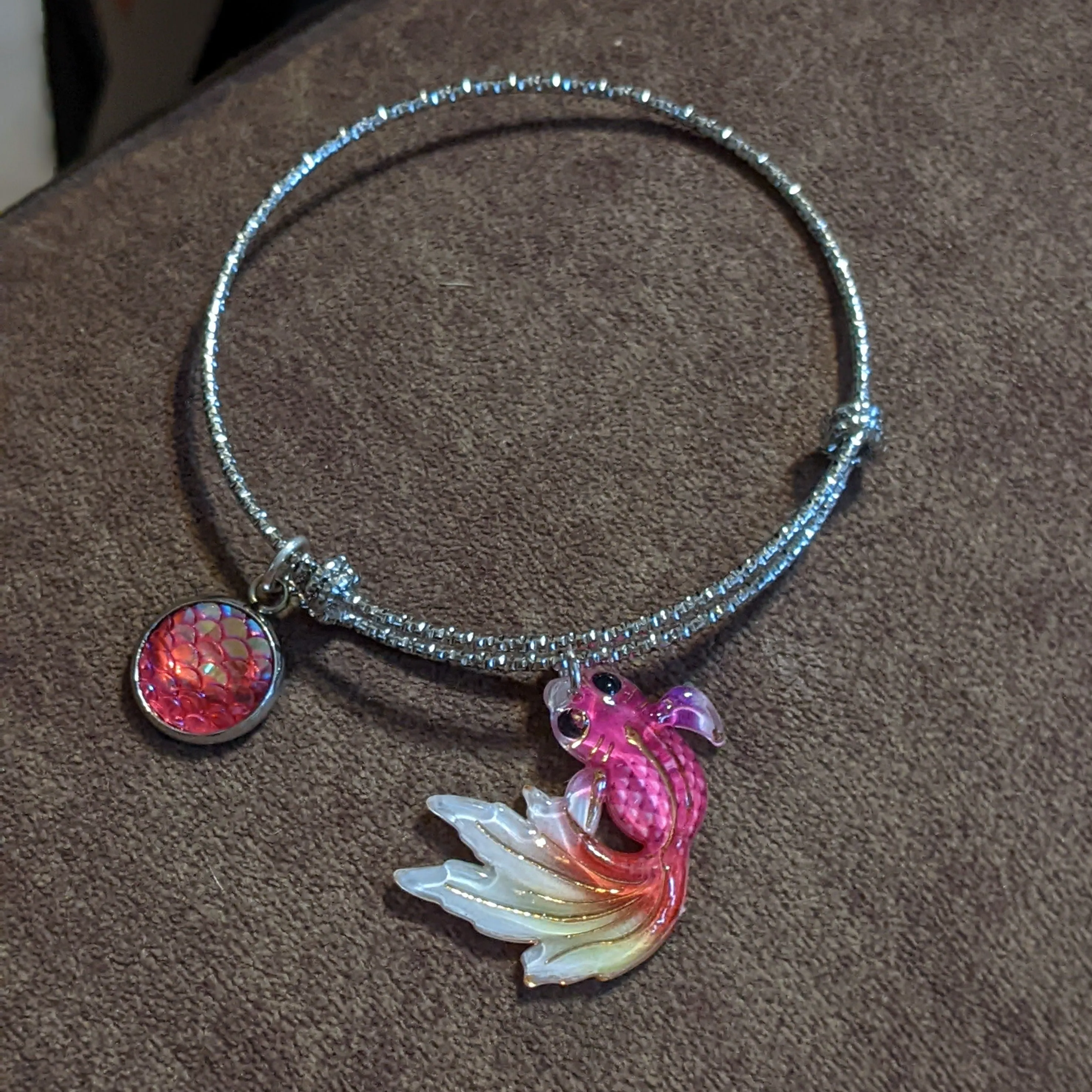 Colorful Koi Fish Bangle Bracelet