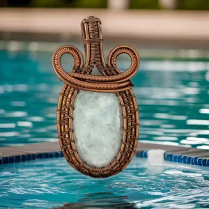 Copper Wrapped, Moonstone, Pendant