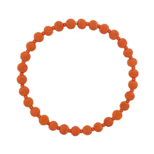 Coral Springwire Woven Ball Necklace