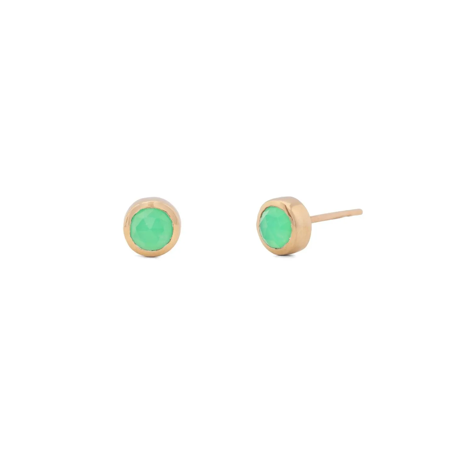 Gemstones 14k Gold Studs