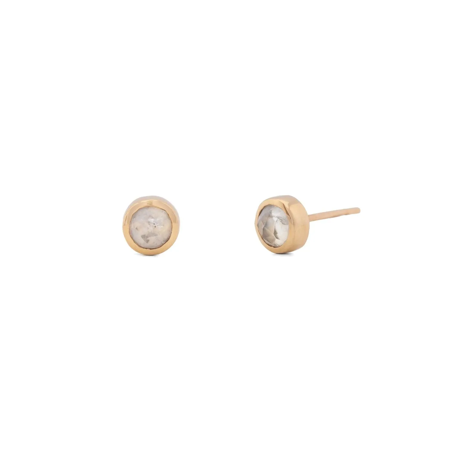 Gemstones 14k Gold Studs