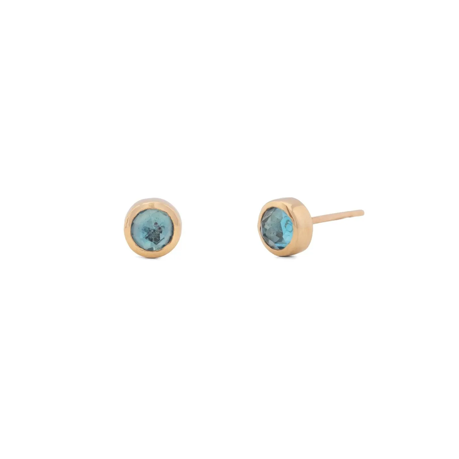 Gemstones 14k Gold Studs