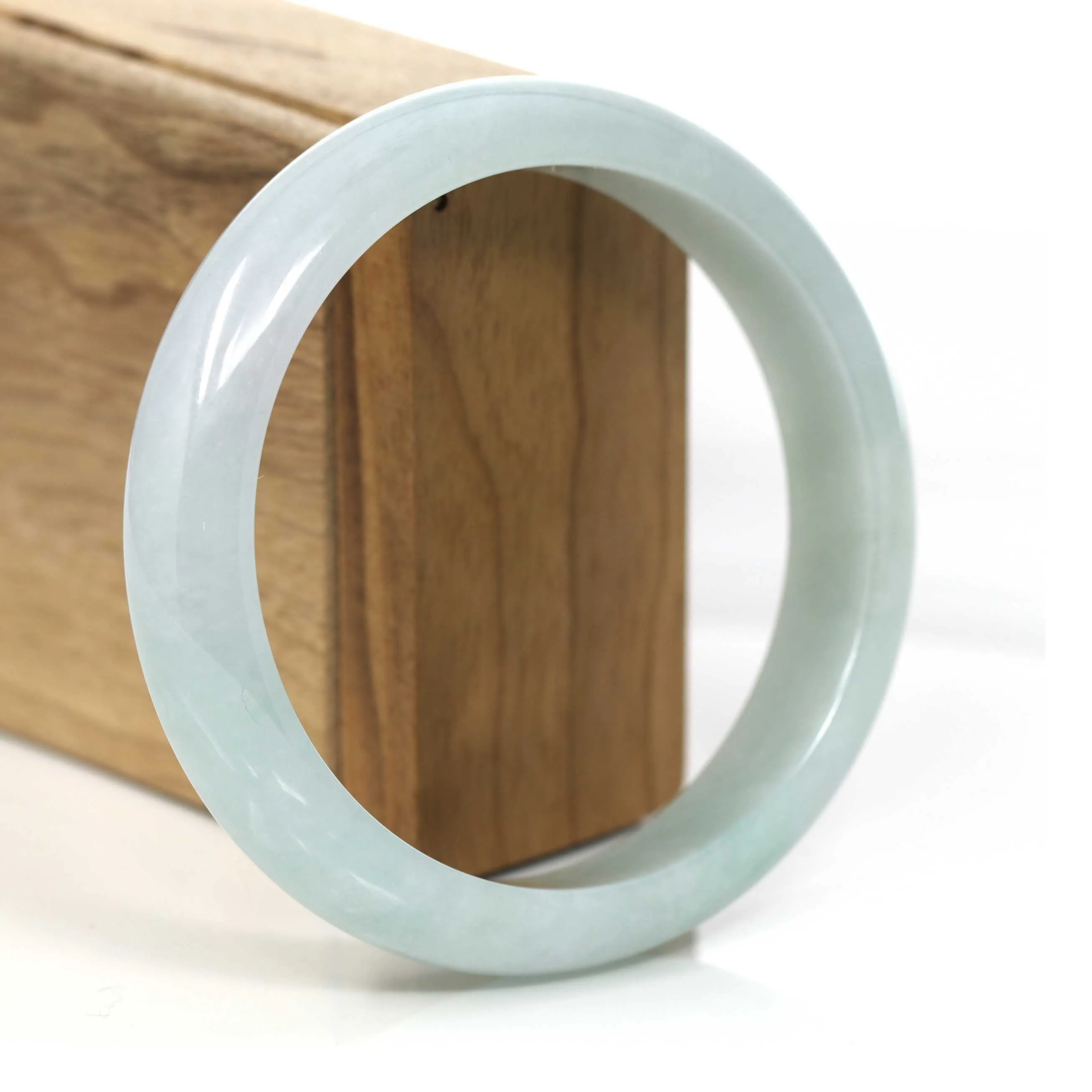 Green Genuine Jadeite Jade Bangle (62.20 mm) #362
