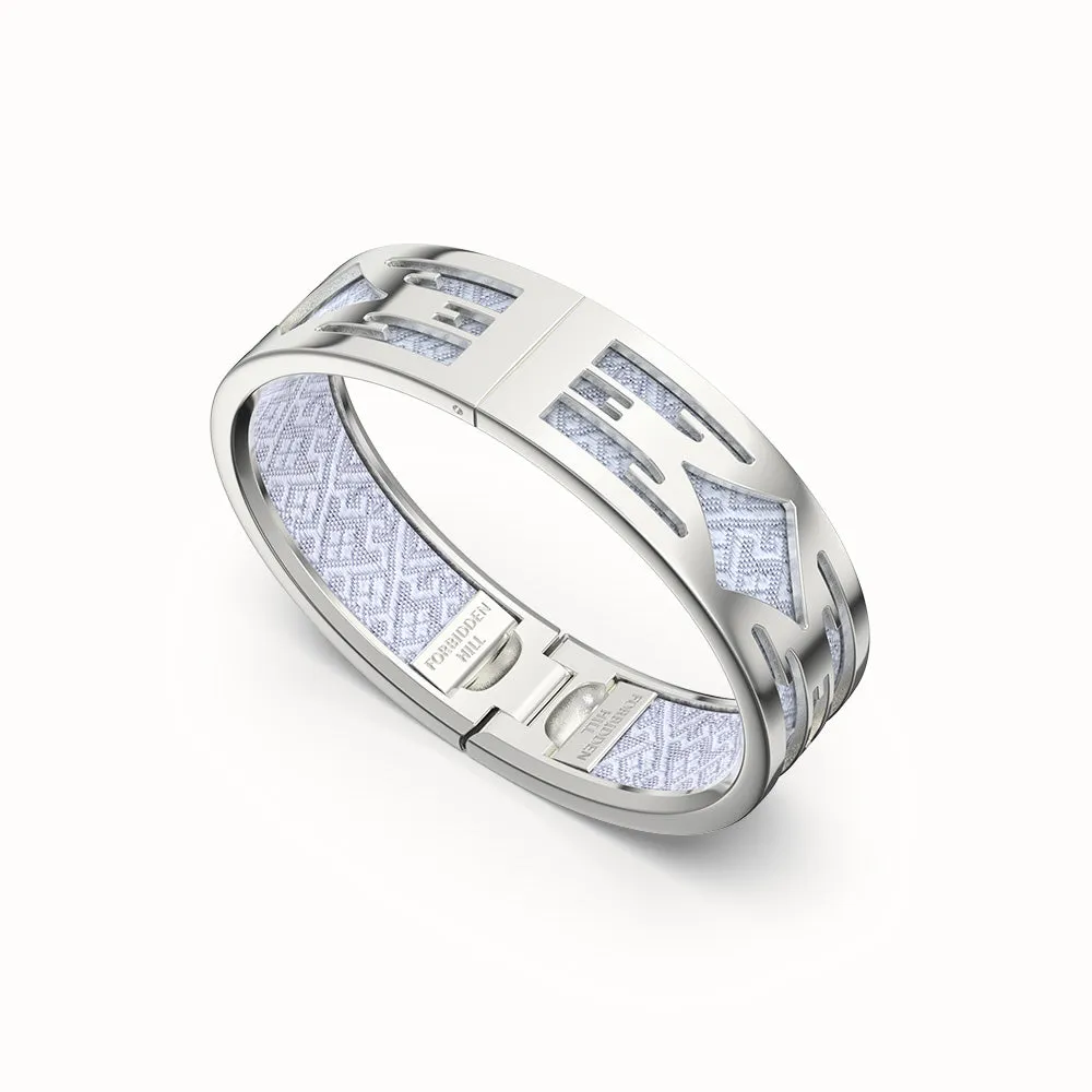 Ikat Bangle - Pewter Grey