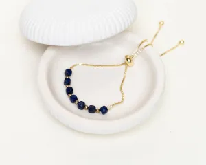 Lapis Lazuli Faceted With Golden Chain