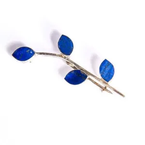 Lapis Lazuli Mainque Brooch | Handmade Jewelry | Crafted in the Andes