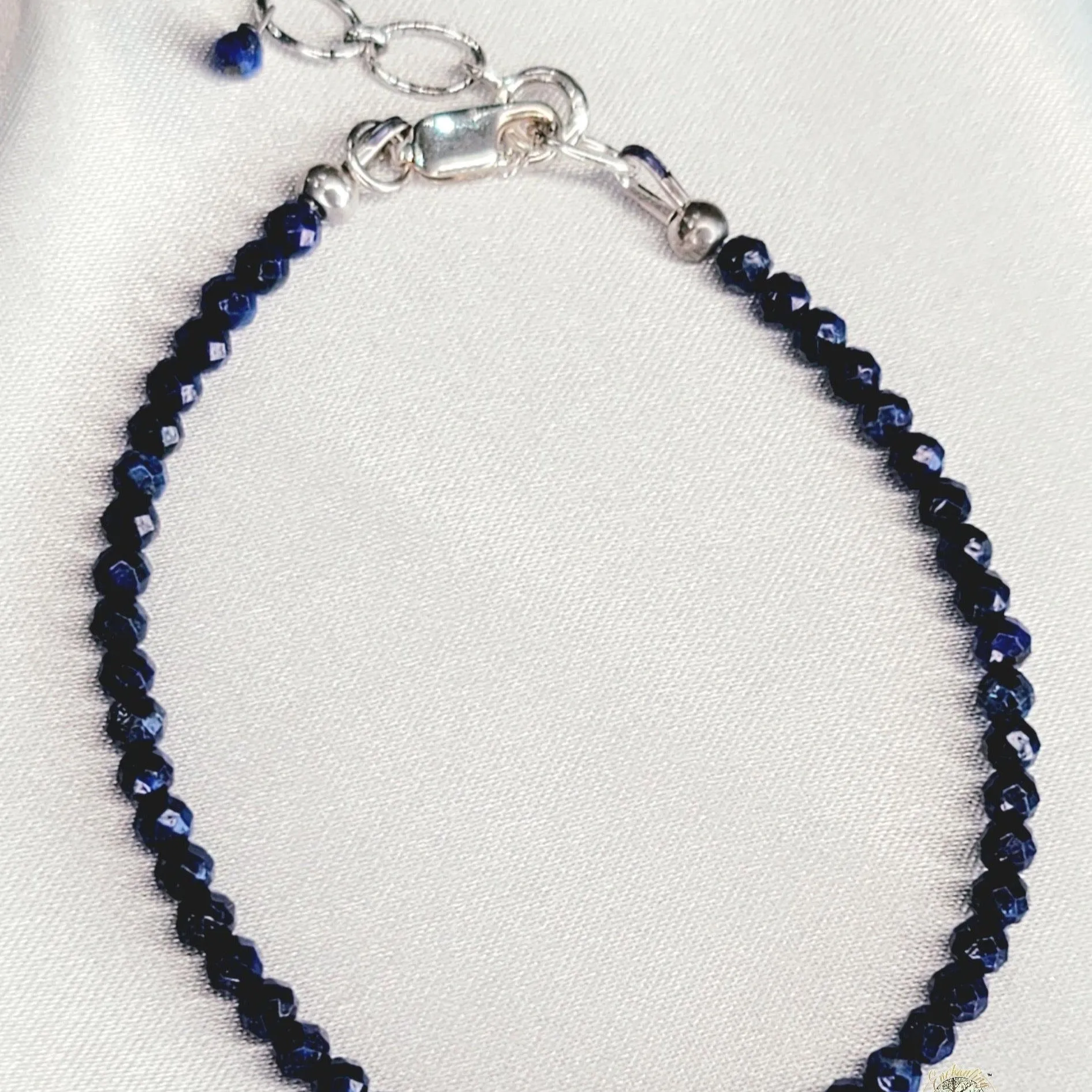 Lapis Lazuli Micro Faceted Bracelet for Confidence, Intuition and Power