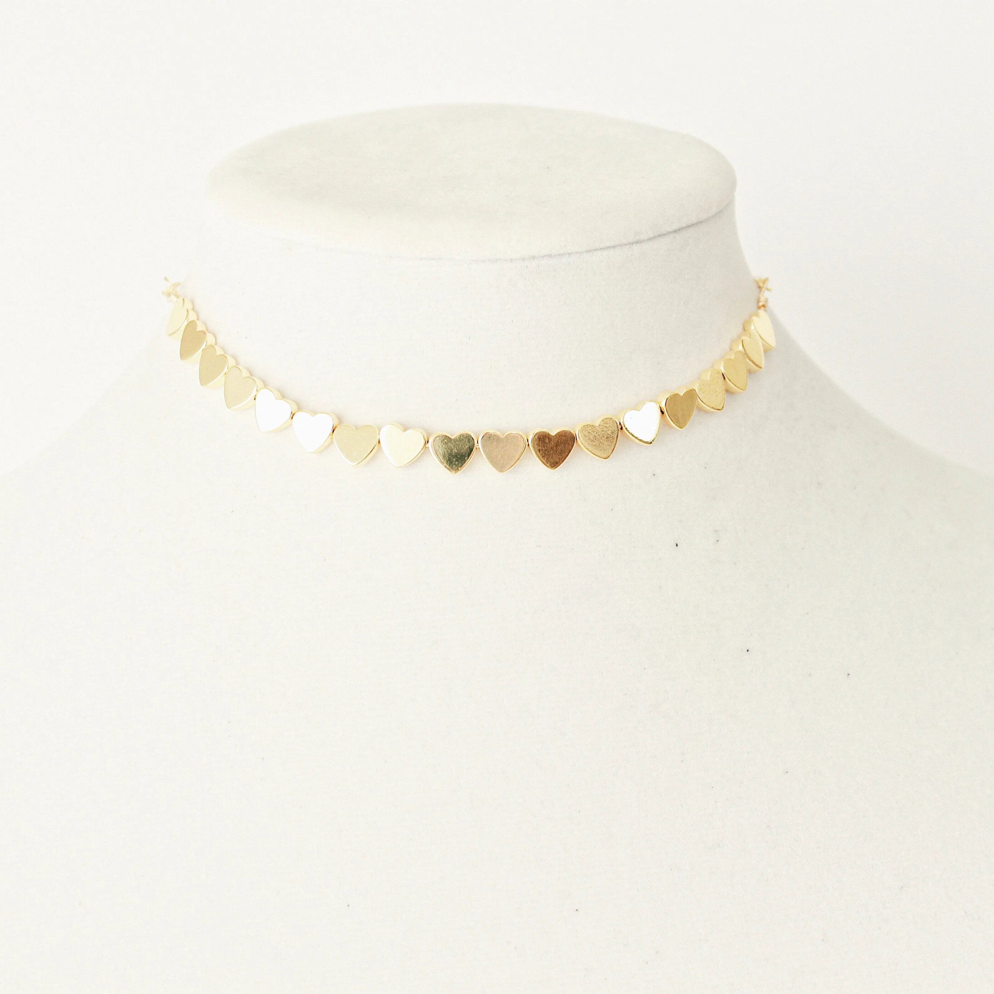 Lilly Heart Choker (Multiple Colors)