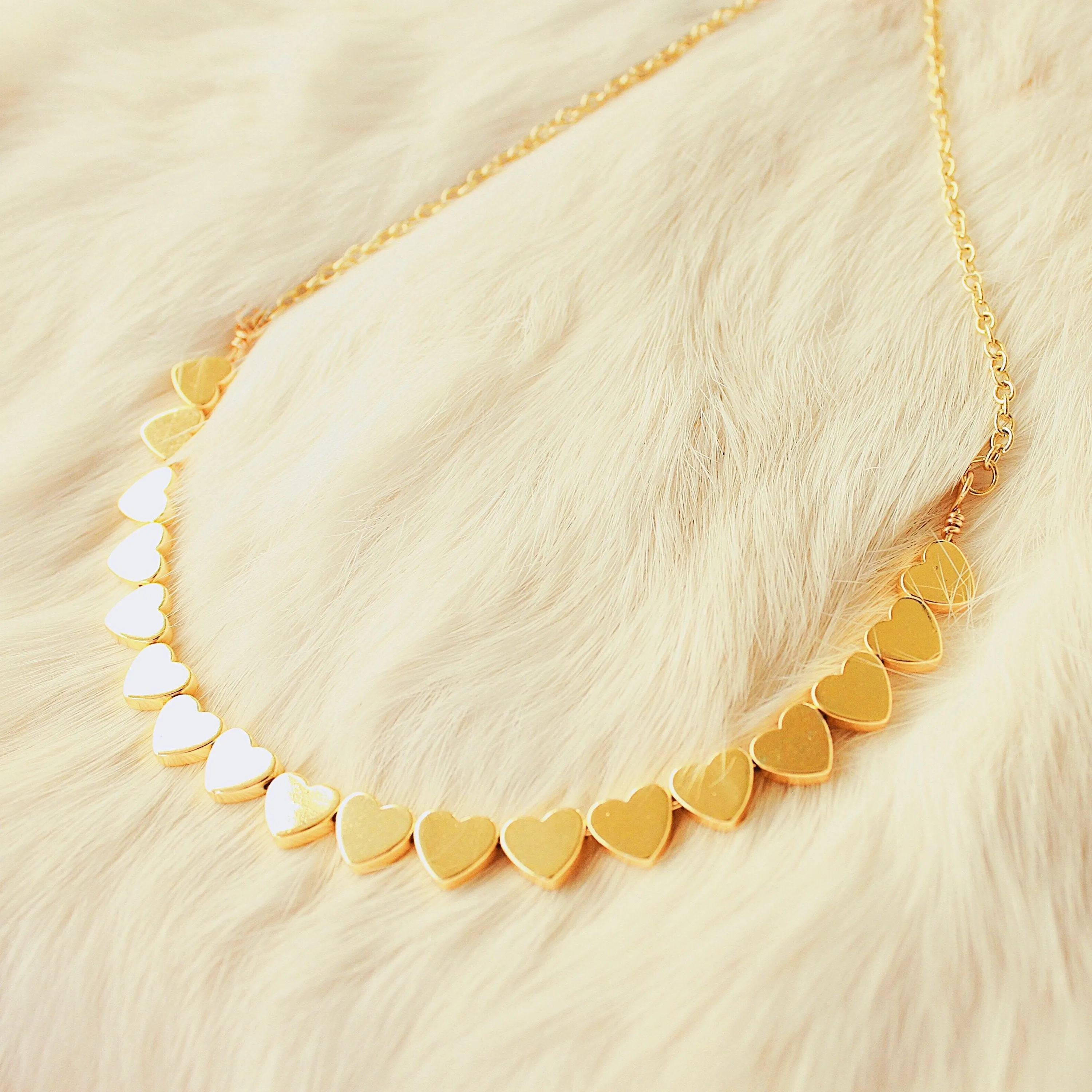 Lilly Heart Choker (Multiple Colors)