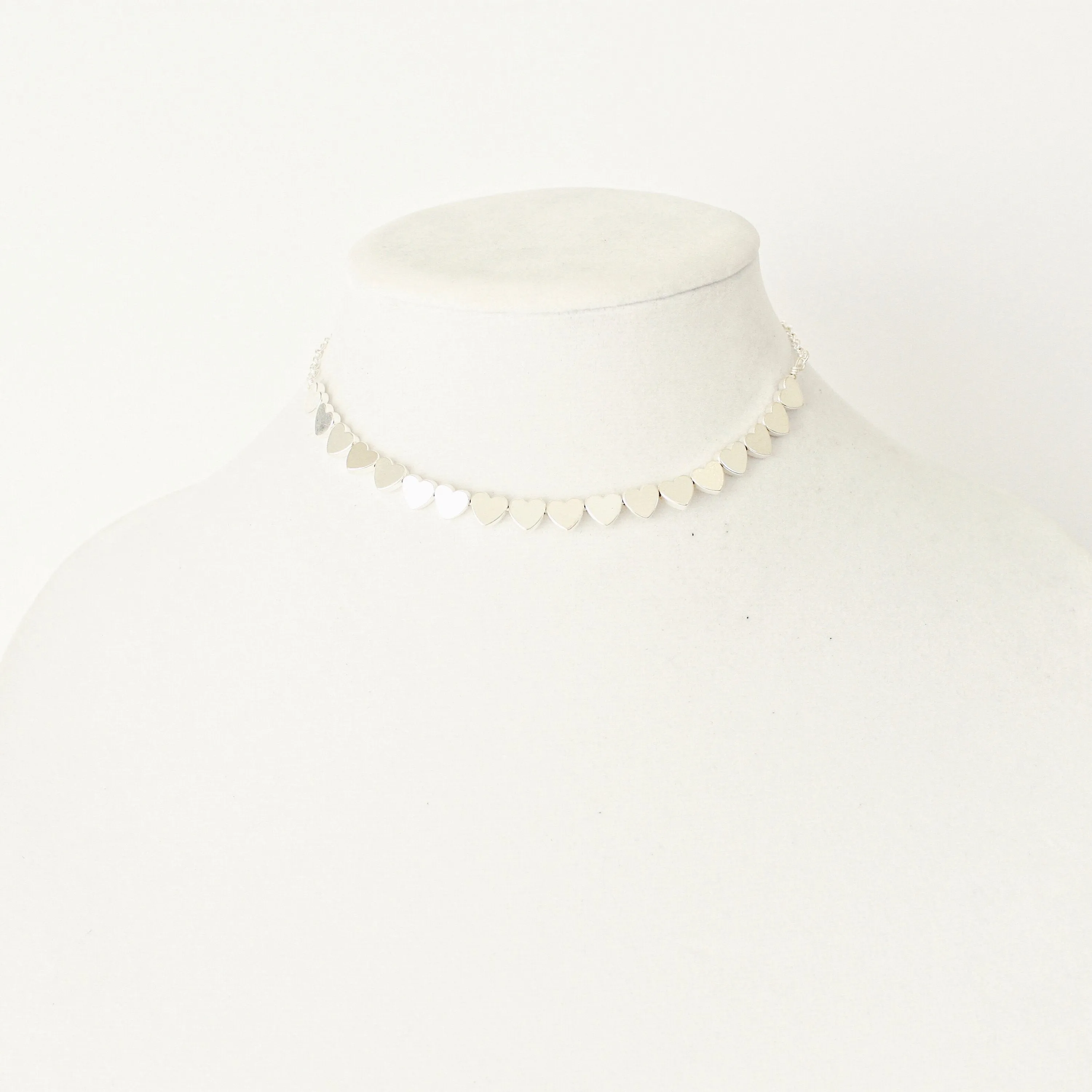 Lilly Heart Choker (Multiple Colors)