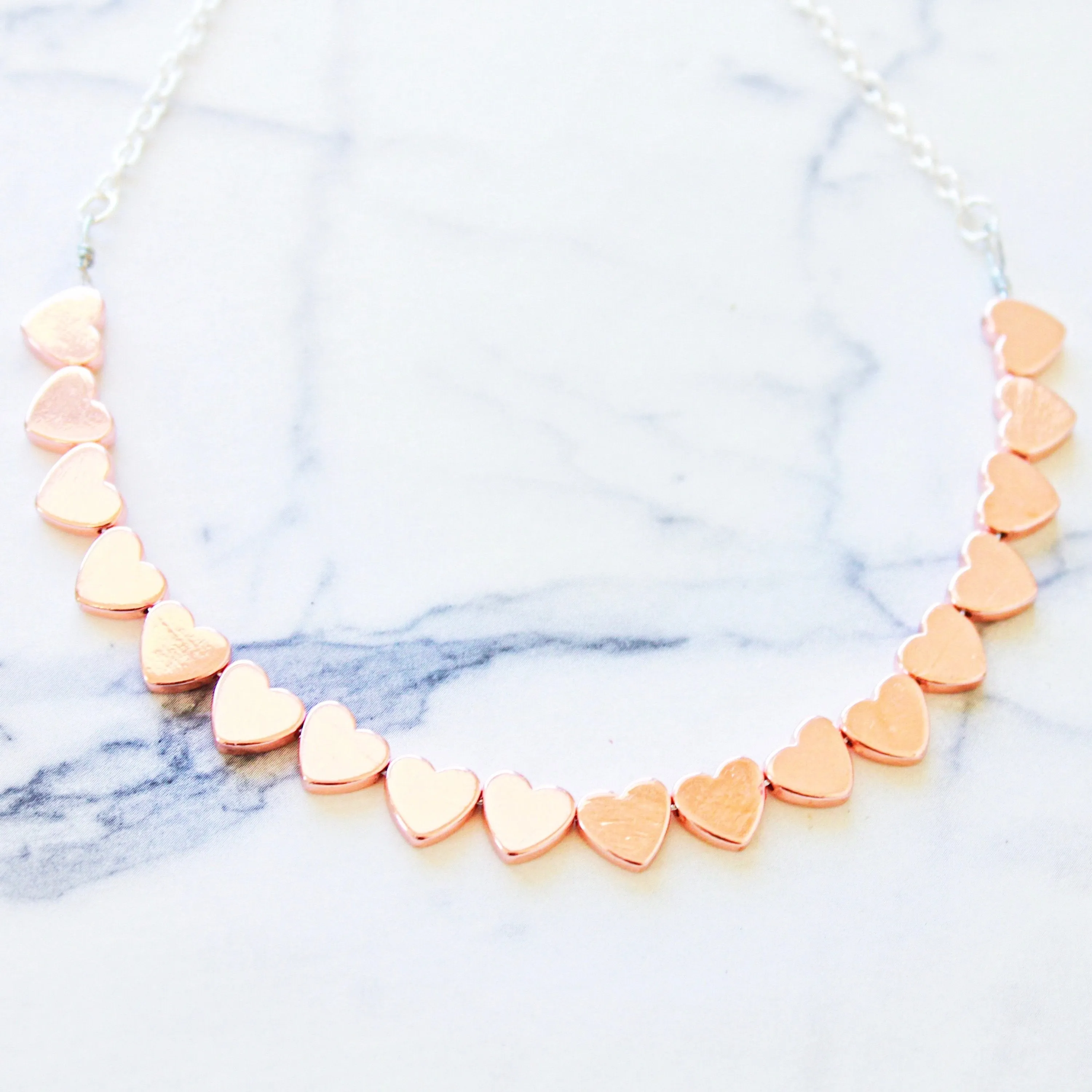 Lilly Heart Choker (Multiple Colors)