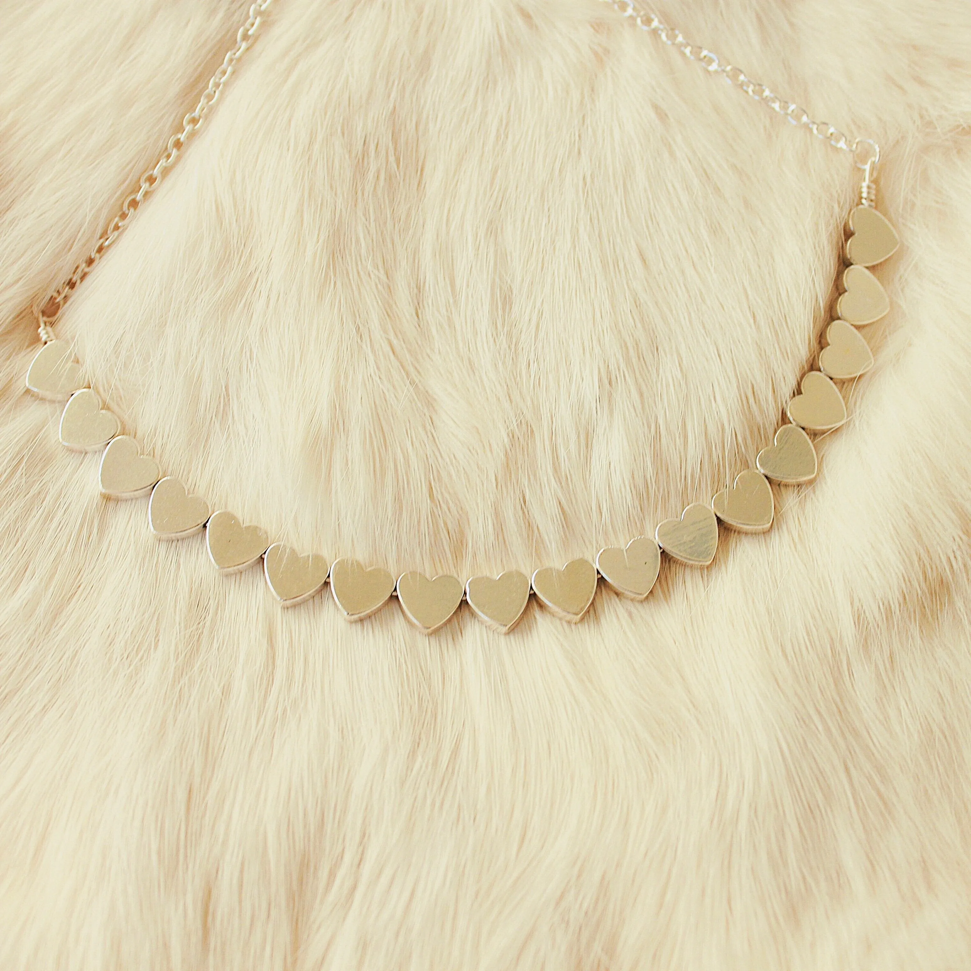 Lilly Heart Choker (Multiple Colors)