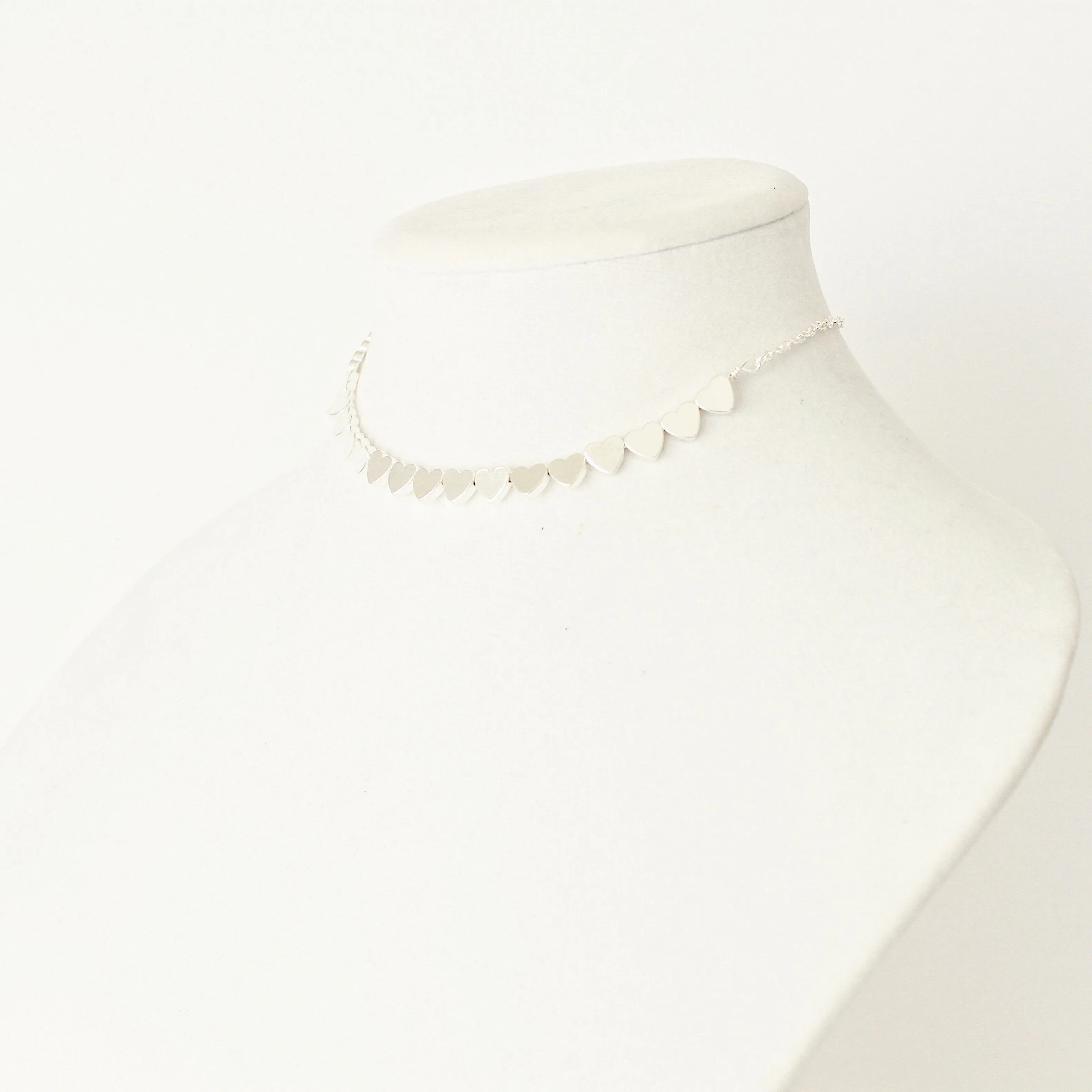 Lilly Heart Choker (Multiple Colors)