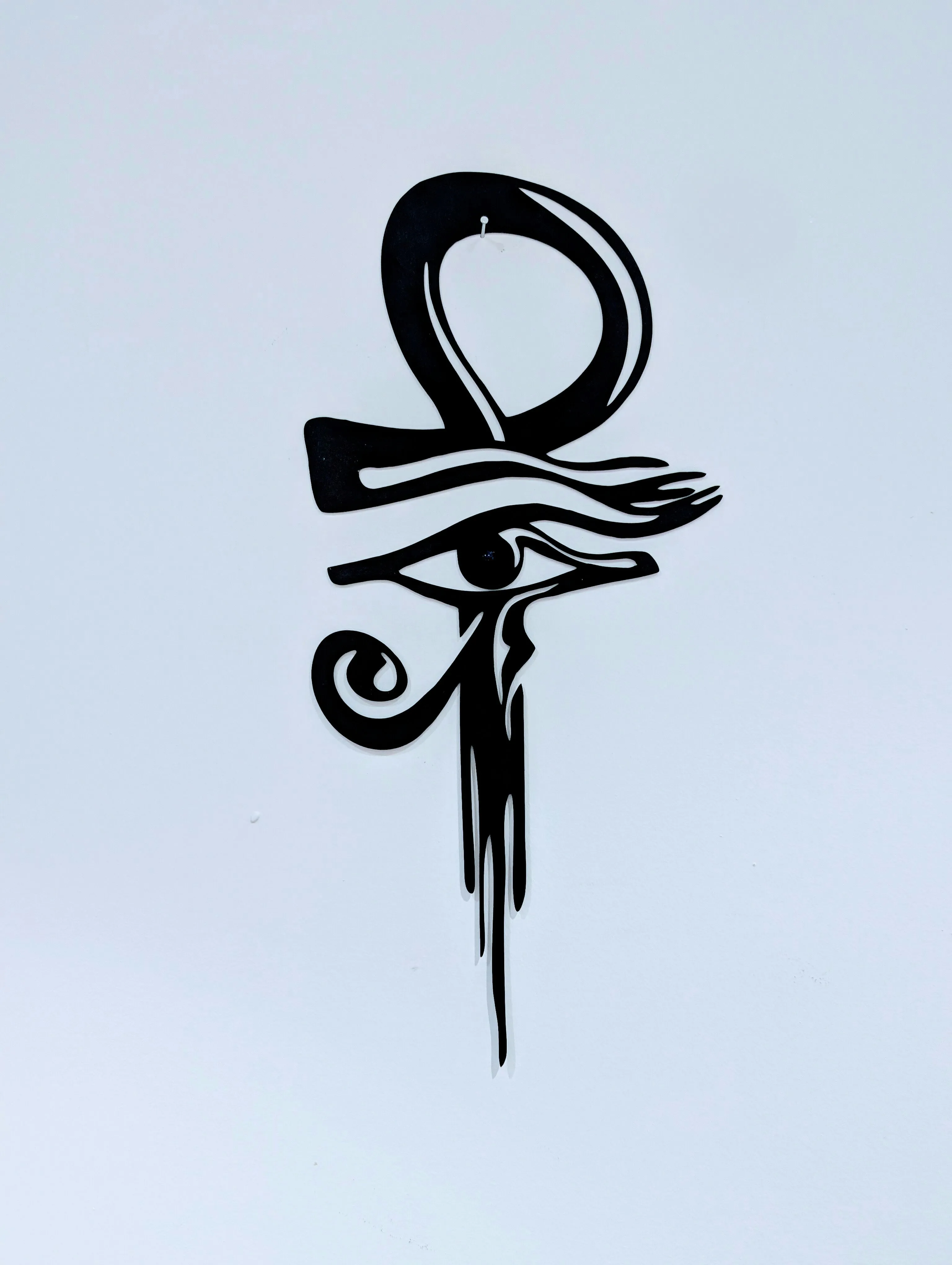 Metal Art - Eye of RA inside Ankh