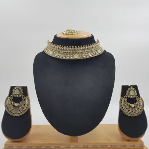 Mint Green Antique Necklace Set