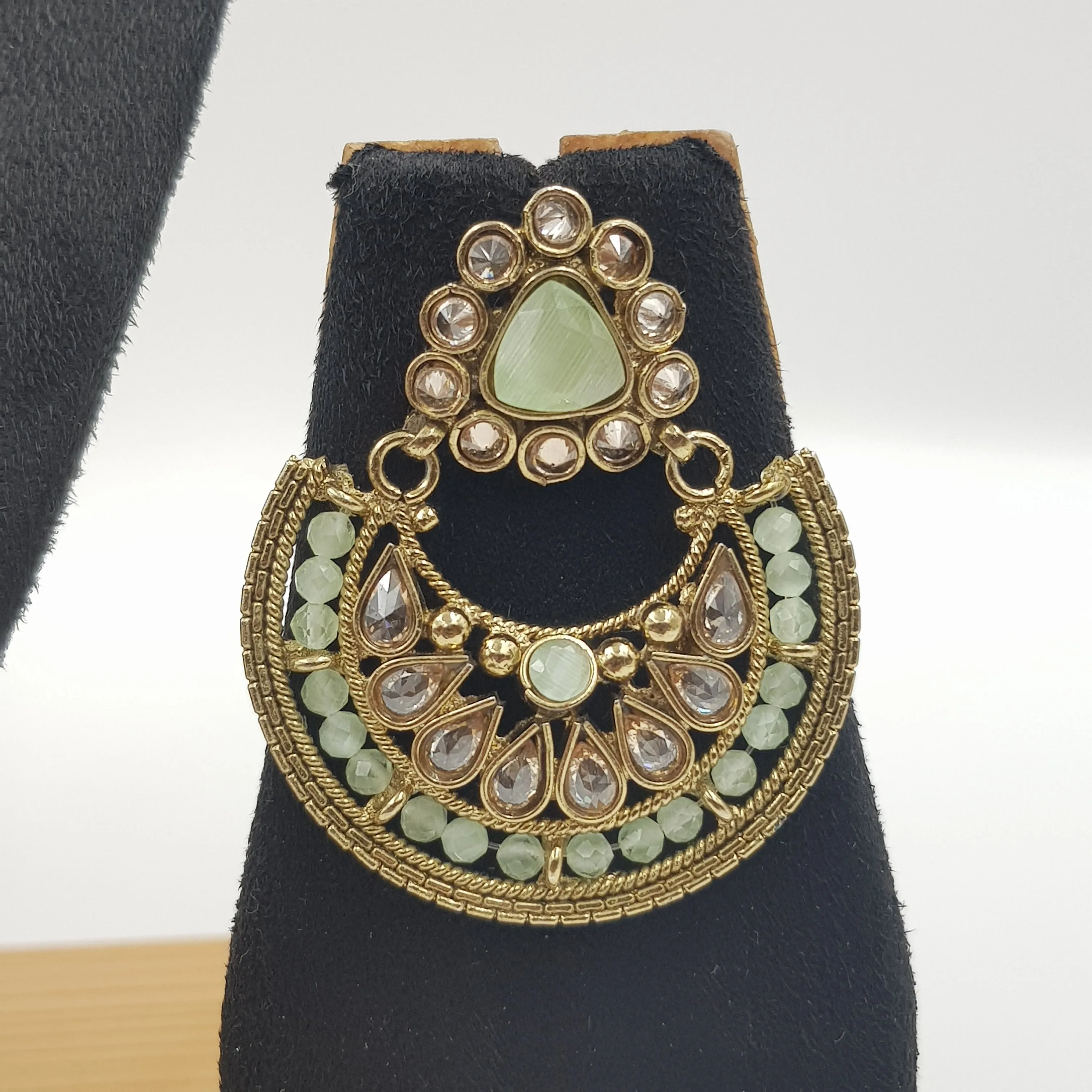 Mint Green Antique Necklace Set