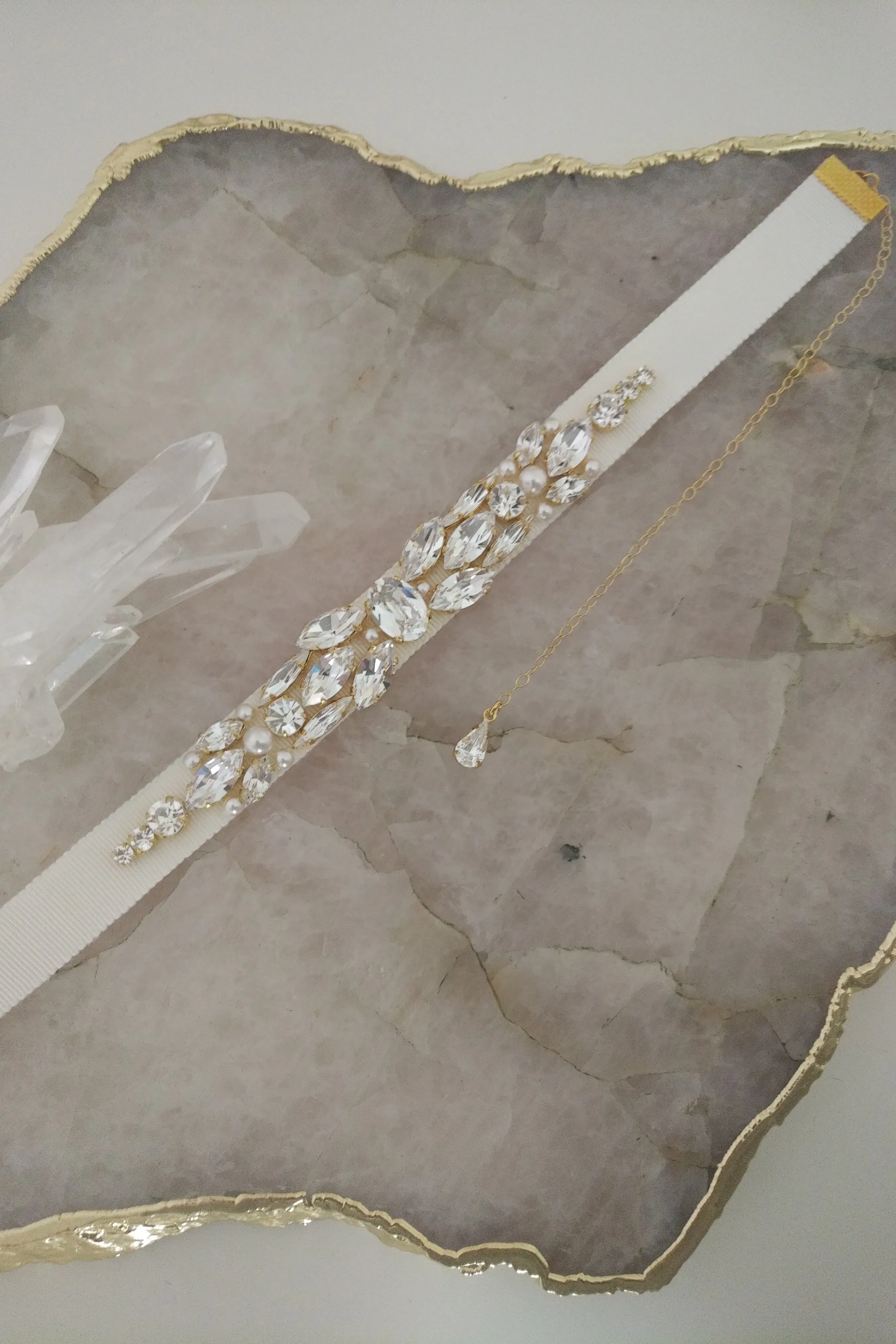 NARCISA Crystal Bridal Choker