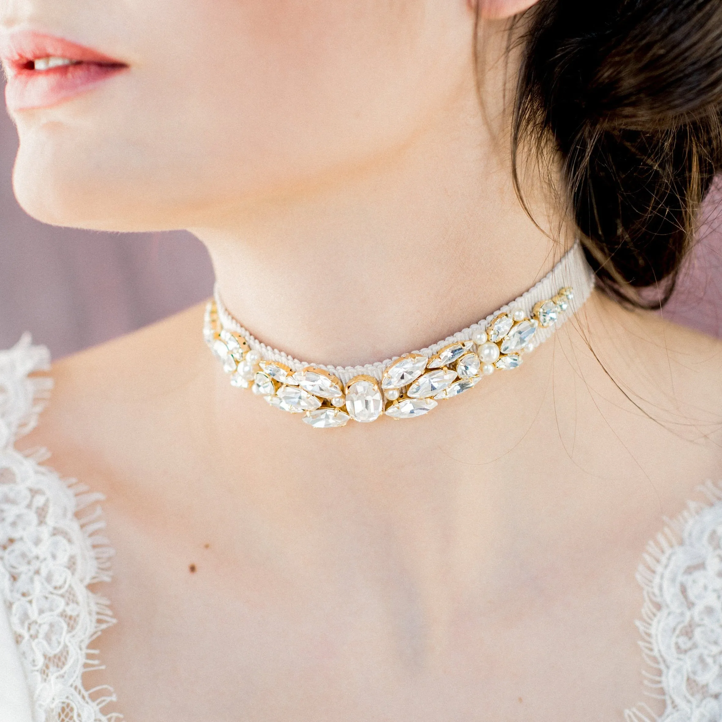 NARCISA Crystal Bridal Choker