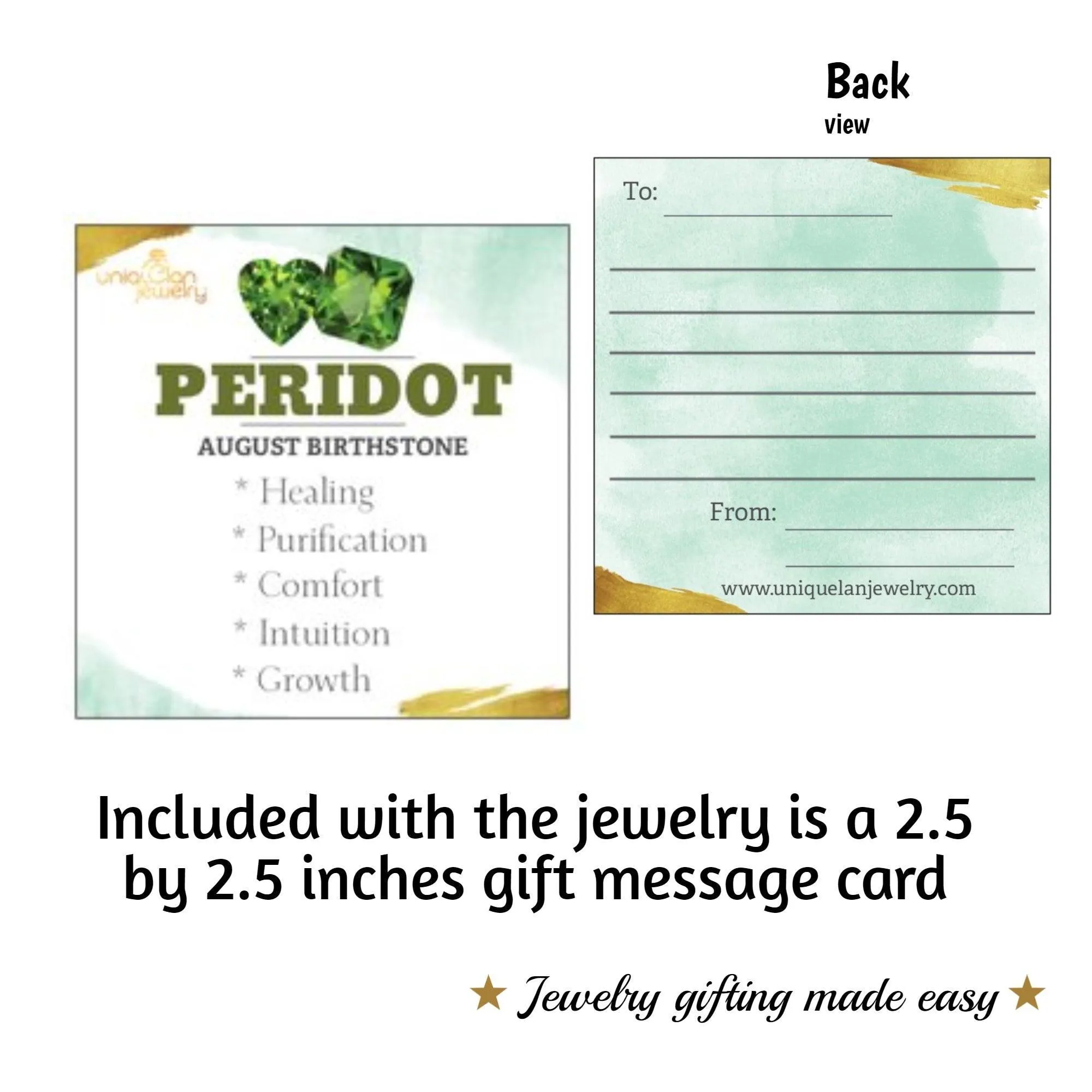Natural peridot double tennis bracelet