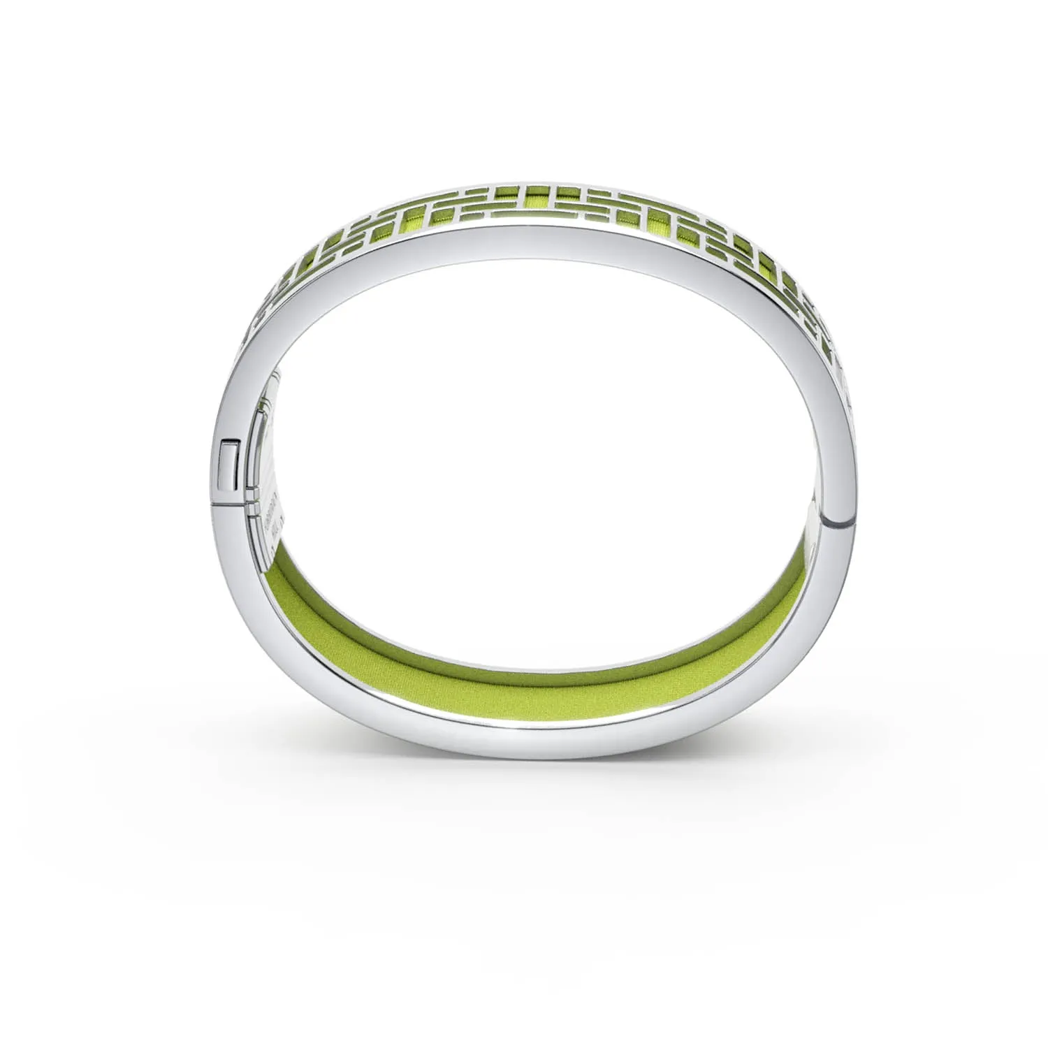 Pavilion Bangle - Pomelo Green - Sterling Silver