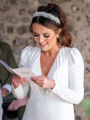 Pearl Cluster Bridal Headband