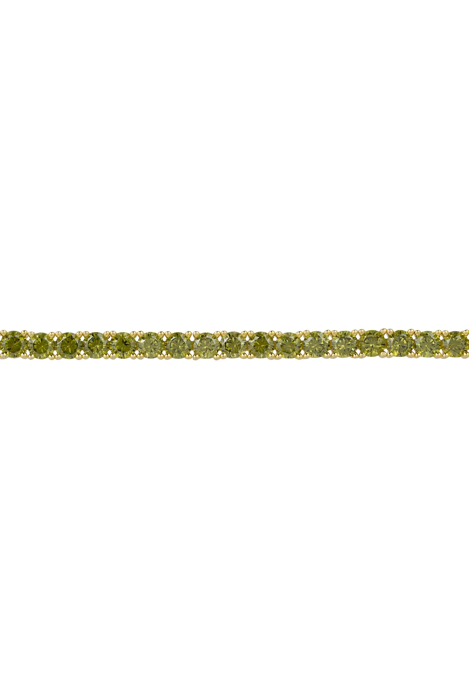 Peridot Tennis Bracelet Gold