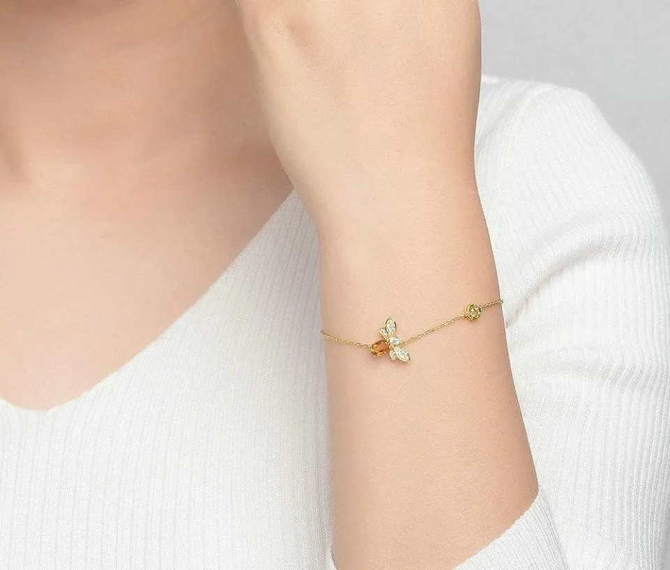 Queen Bee Citrine Bracelet