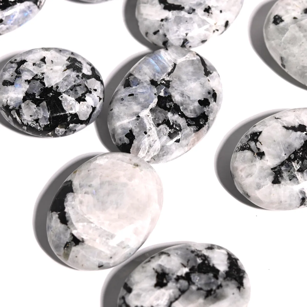Rainbow Moonstone Palm Stone