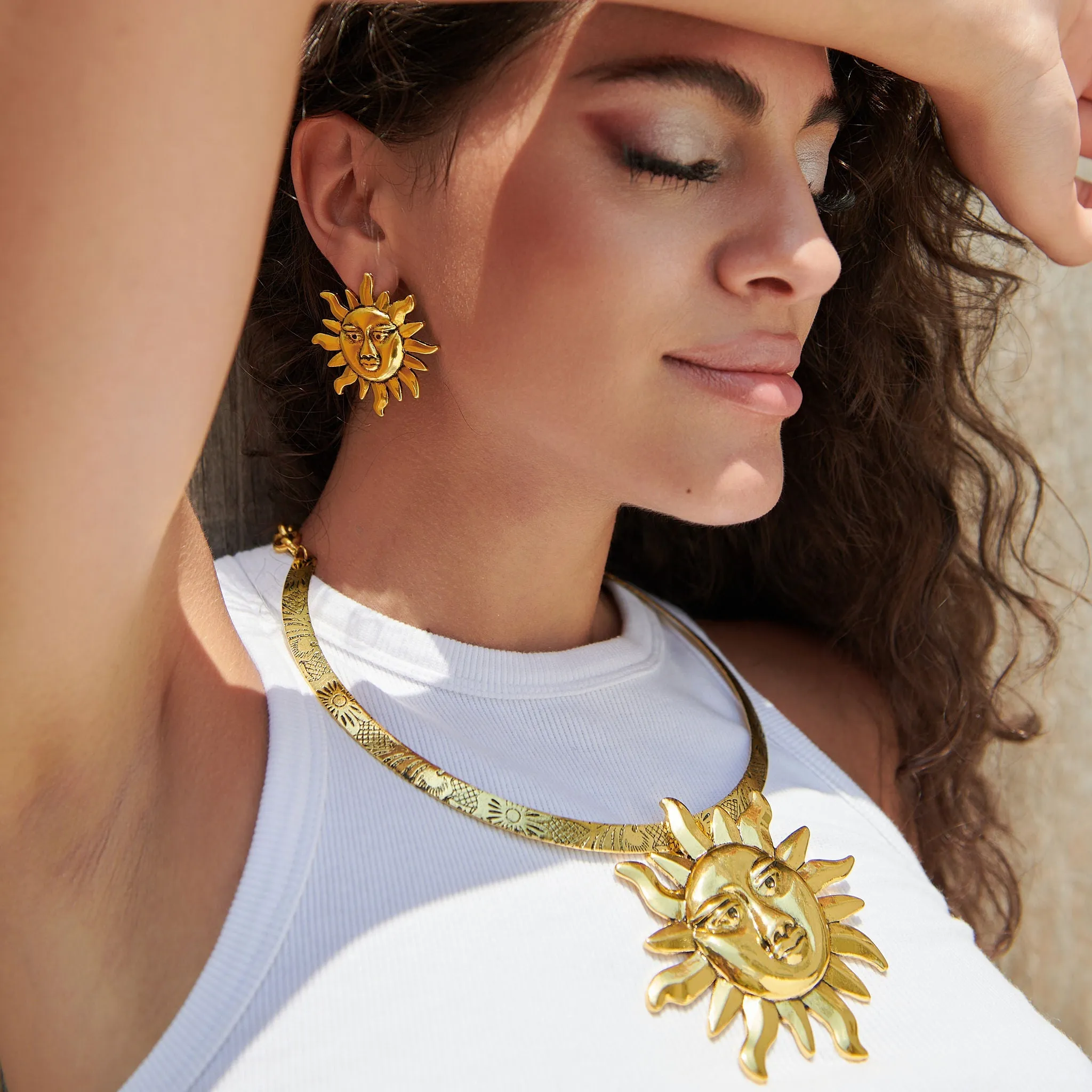 Sol Brass Choker