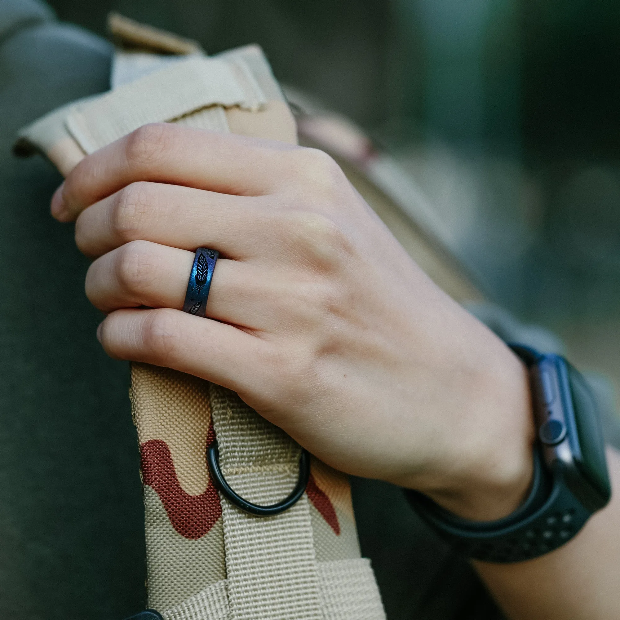 Women's Printed Aura 1 - Silicone Ring