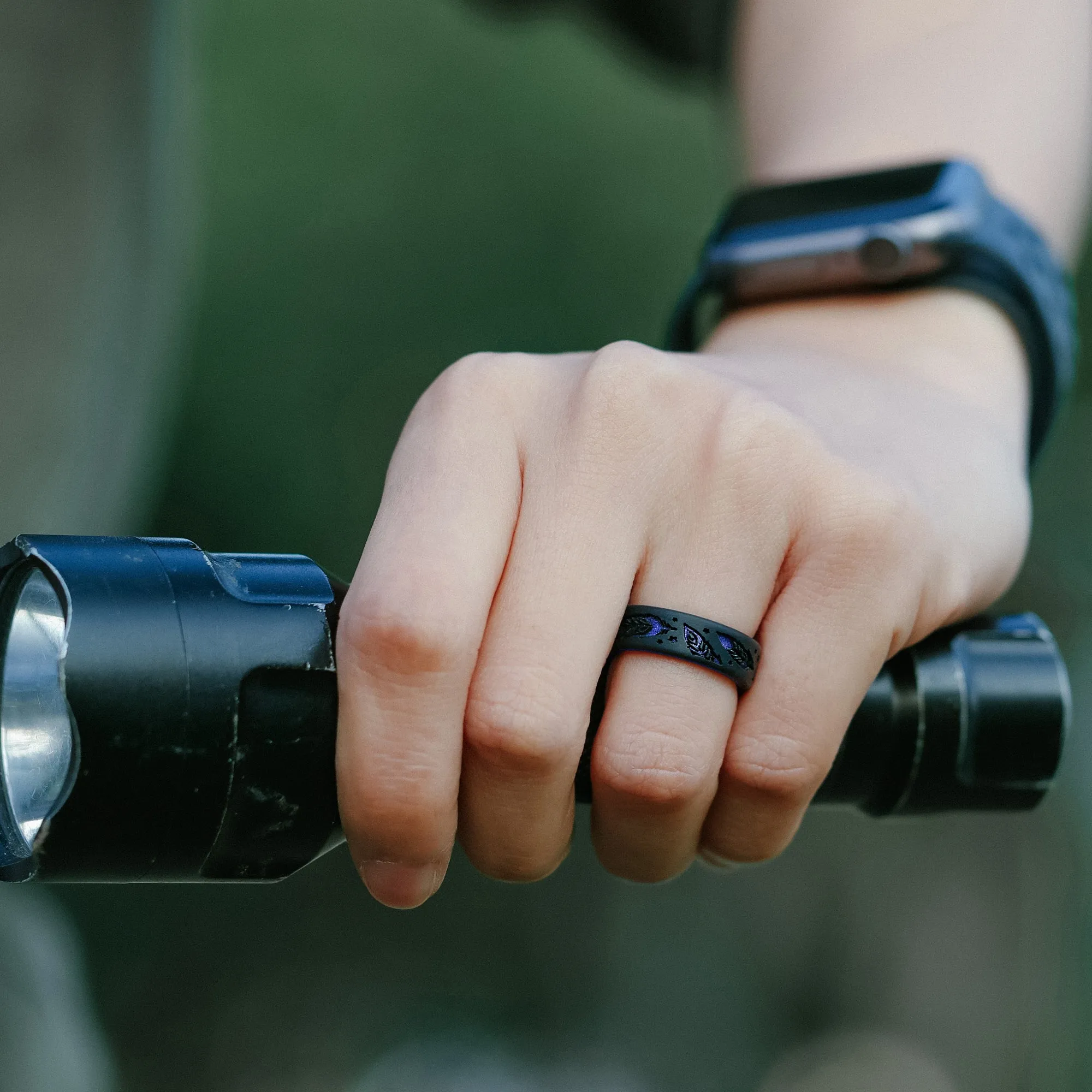 Women's Printed Aura 1 - Silicone Ring