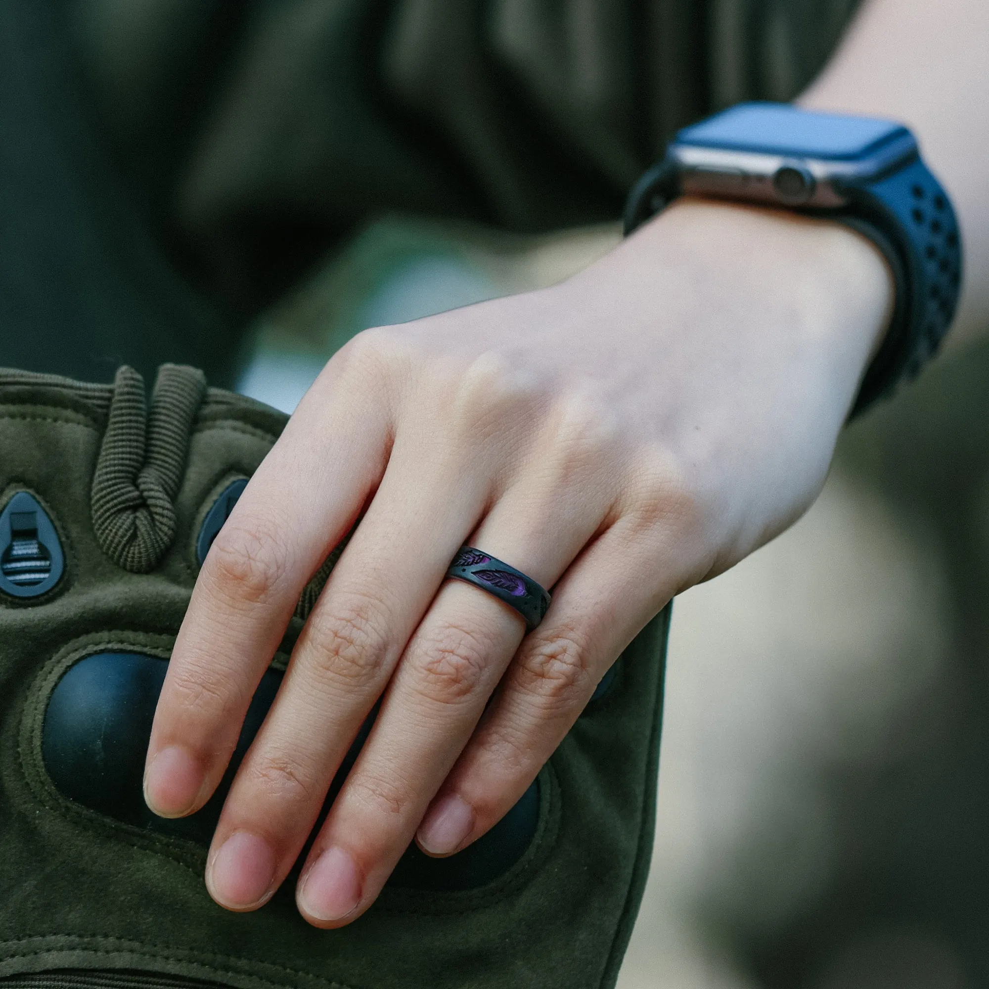 Women's Printed Aura 1 - Silicone Ring