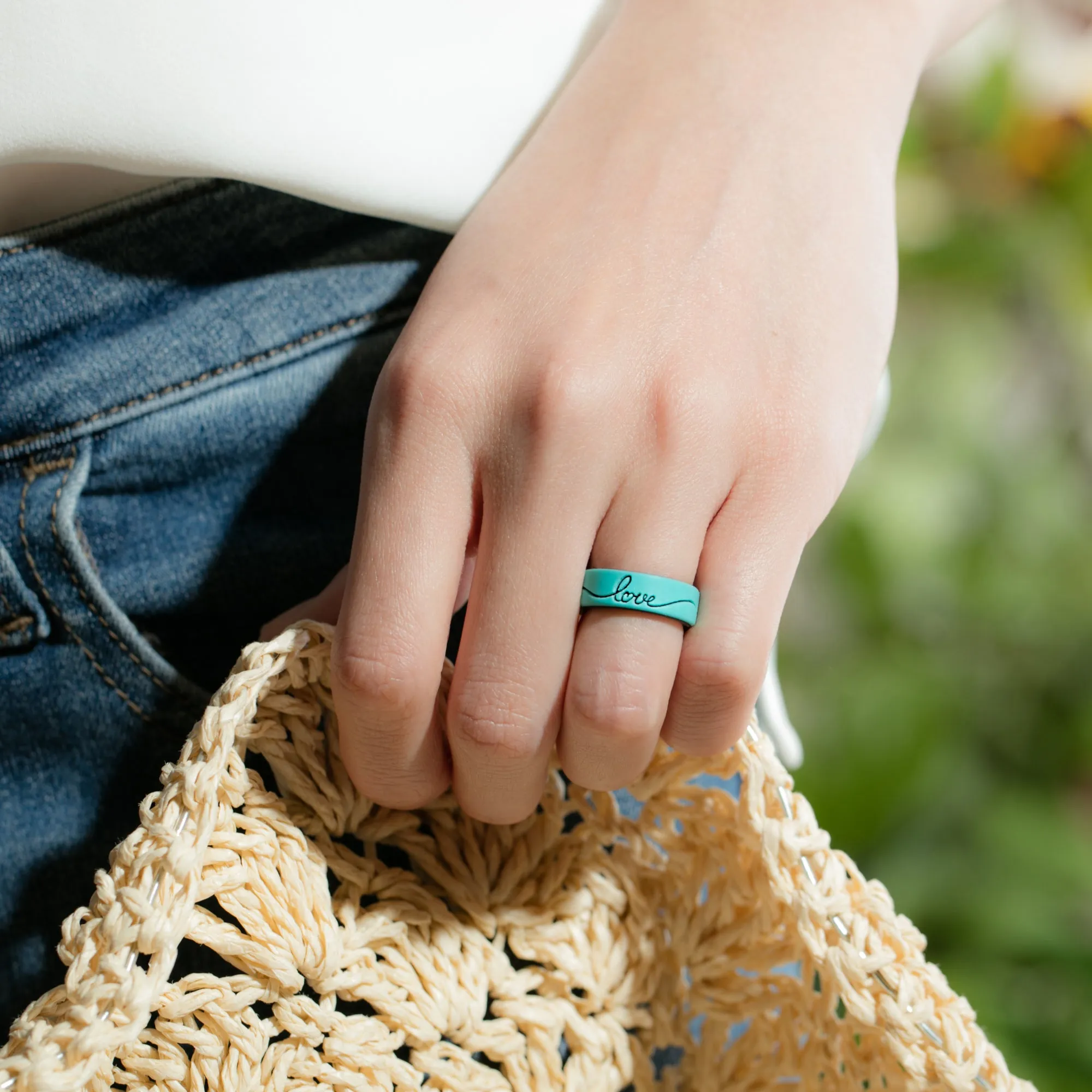 Women's Printed Aura 1 - Silicone Ring