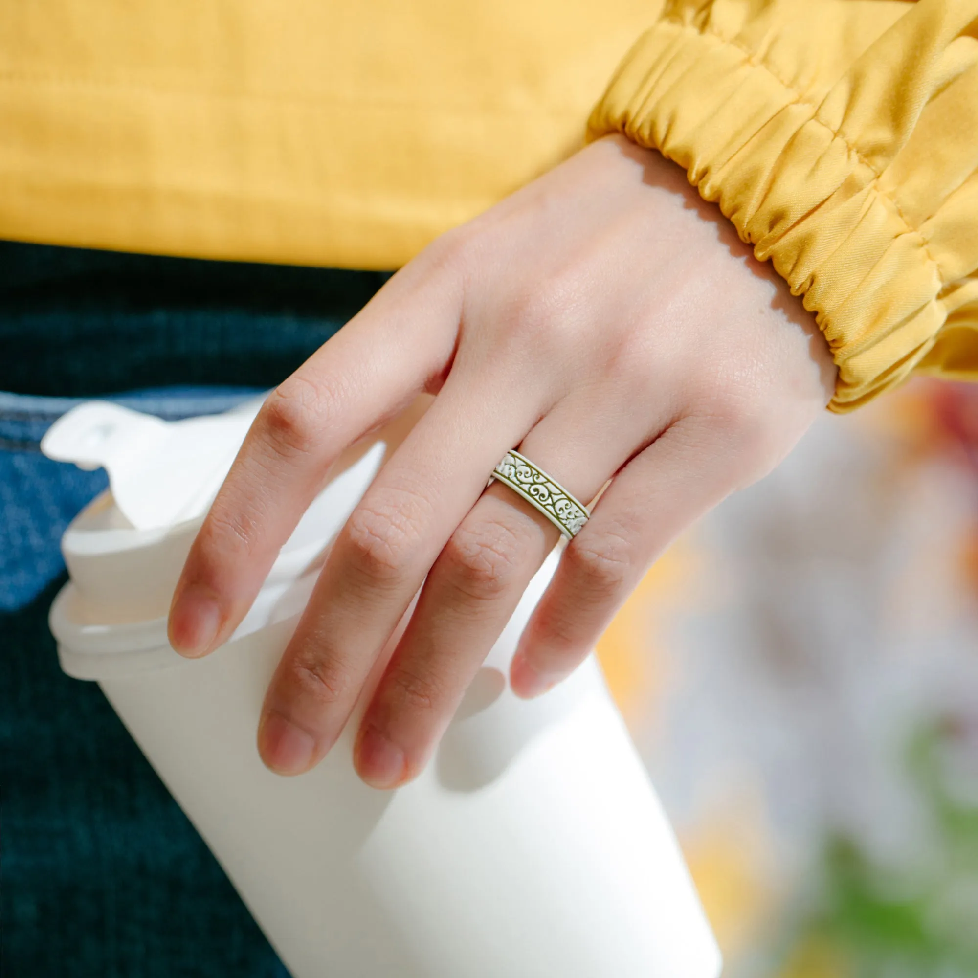Women's Printed Aura 1 - Silicone Ring