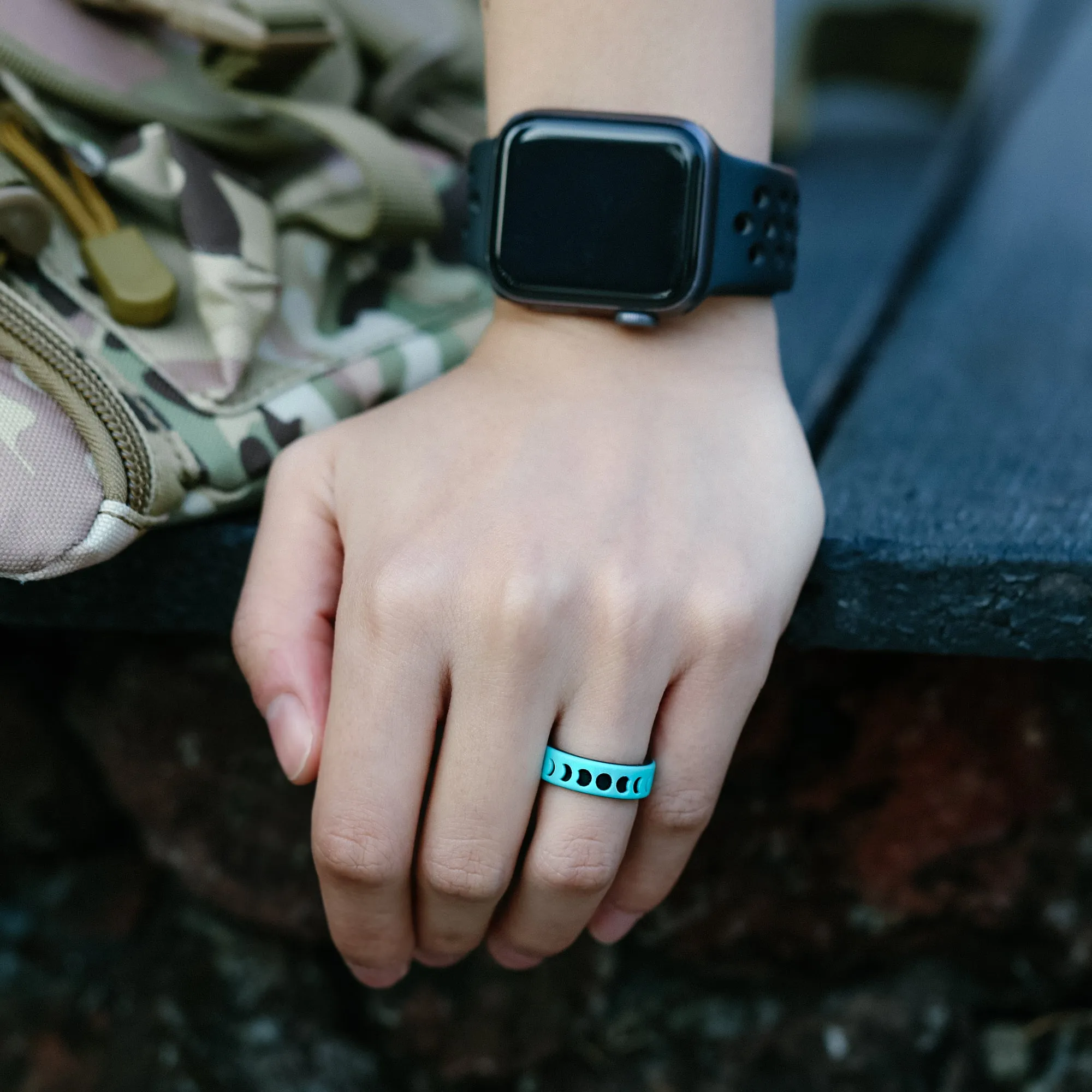 Women's Printed Aura 1 - Silicone Ring